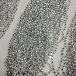 98 Silver Beaded Necklaces | Party Favors 🥳 