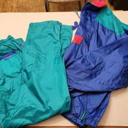 Women's Vintage 2 Piece Windbreaker Set Extreme For All Conditions Brand Size Lg