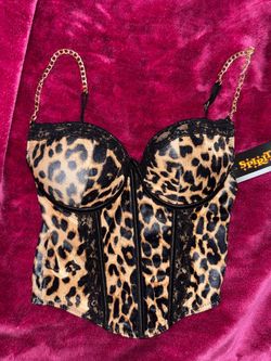 spirit halloween cheetah corset