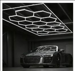 15 Hexagon LED light for garage, gym, salon, brand new in box