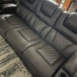 Ashley Leather Couch