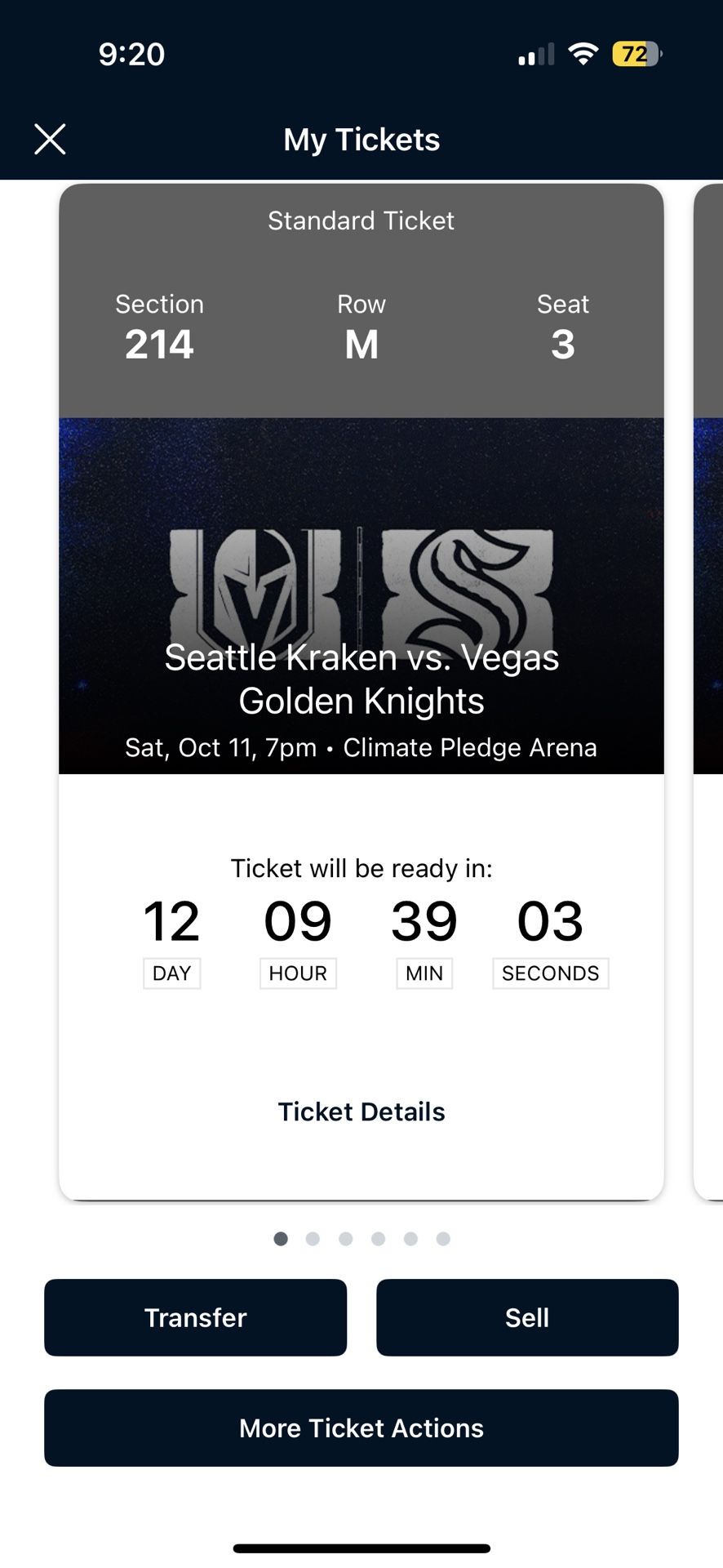 Seattle Kraken Vs Vegas Golden Knights