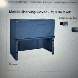 Uline Mobile Shelving Cover- Rack Cover