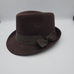 Stacy Adams Brown Polyester FedoraHat Size M