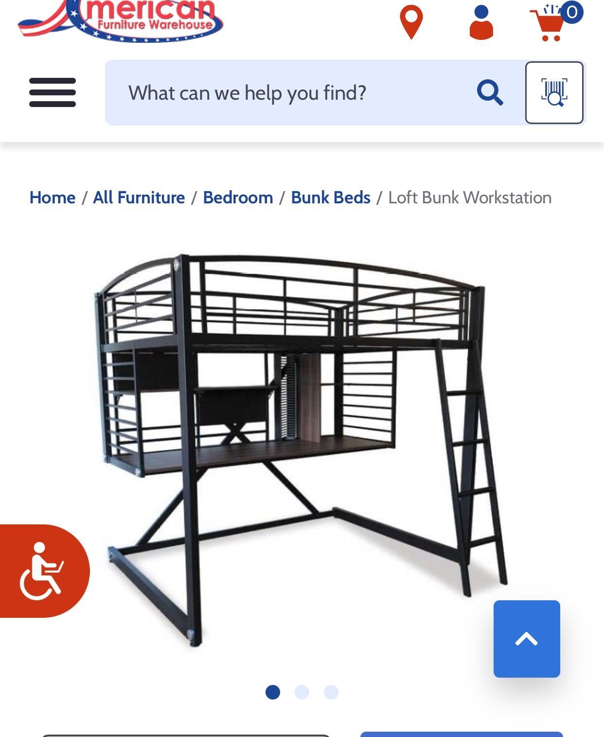 Adult Bunk Bed W/underneath Desk