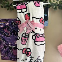Brand New Hello Kitty Blanket 