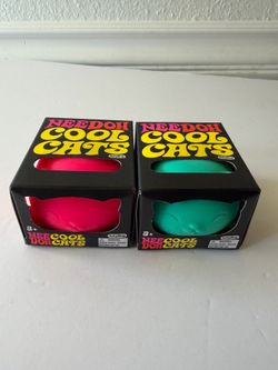 Needoh Cool Cats 100% Authebtic Brand New $18 each Pink or Teal