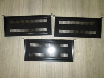 Metal Rackmount Trays (3) Total