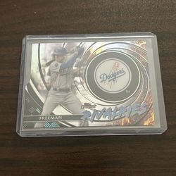 Dodgers Freddie Freeman Chrome Baseball Card