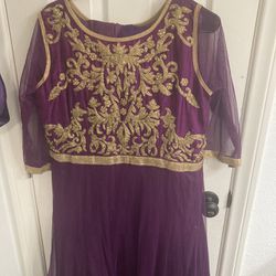 Purple Indian Dress 