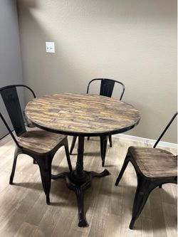 Table and chairs