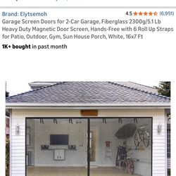 Garage Door Screen