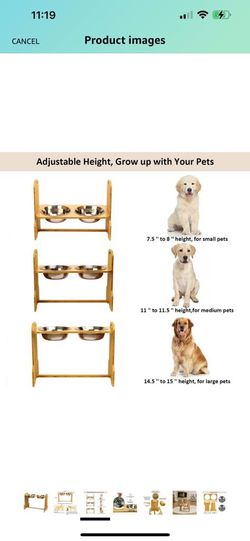 Akinerri Raised pet bowls for cats and dogs.