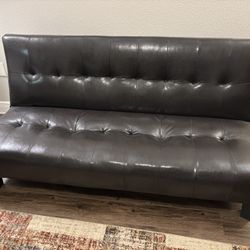Leatherette Sofa Cum Bed – Excellent Condition