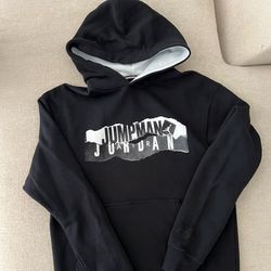 Jordan Nike black white hoodie size medium