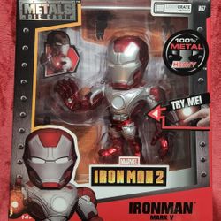 Unopened:  Iron Man 2 (Ironman Mk V) Die-cast Metal Figure