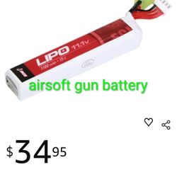 2 New Airsoft Gun Batteries 
