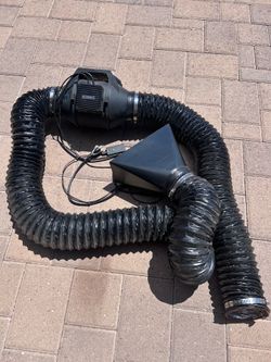 AC Infinity Inline Fan with Ducting and Carbon Filter