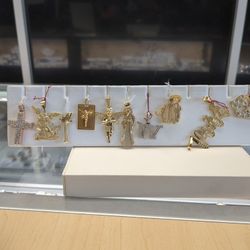 14k And 10k Gold Pendant For Sale Different Prices And Different Sizes Layaway Available If You Are Interested Ask For Maribel Thank You 