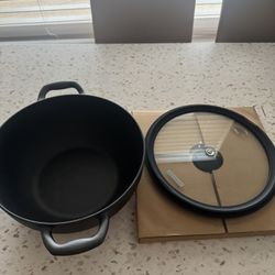 🔥 New Tramontina Utsava 3.9QT Pre-Seasoned Cast Iron Kadai with Lid