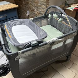 Portable Pack And Play With Changing Table And 2 Bed Options 