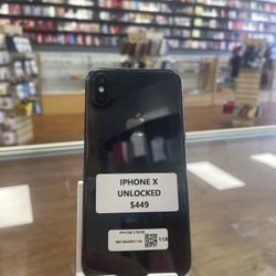 iPhone X (unlocked) 64GB 