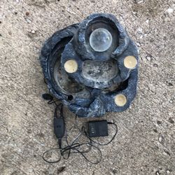 Garden Water Ornament Electrical Lights Up