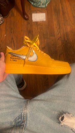 nike offwhite air force size 7 men's