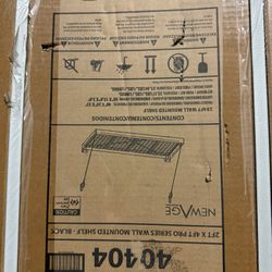 2FT X 4FT PRO SERIES WALL MOUNTED SHELF - BLACK