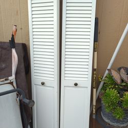  Par De Puertas Para Clóset De Persiana De 6"7  De Alto X 2" De Ancho