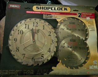 Shopclock sawblade clock
