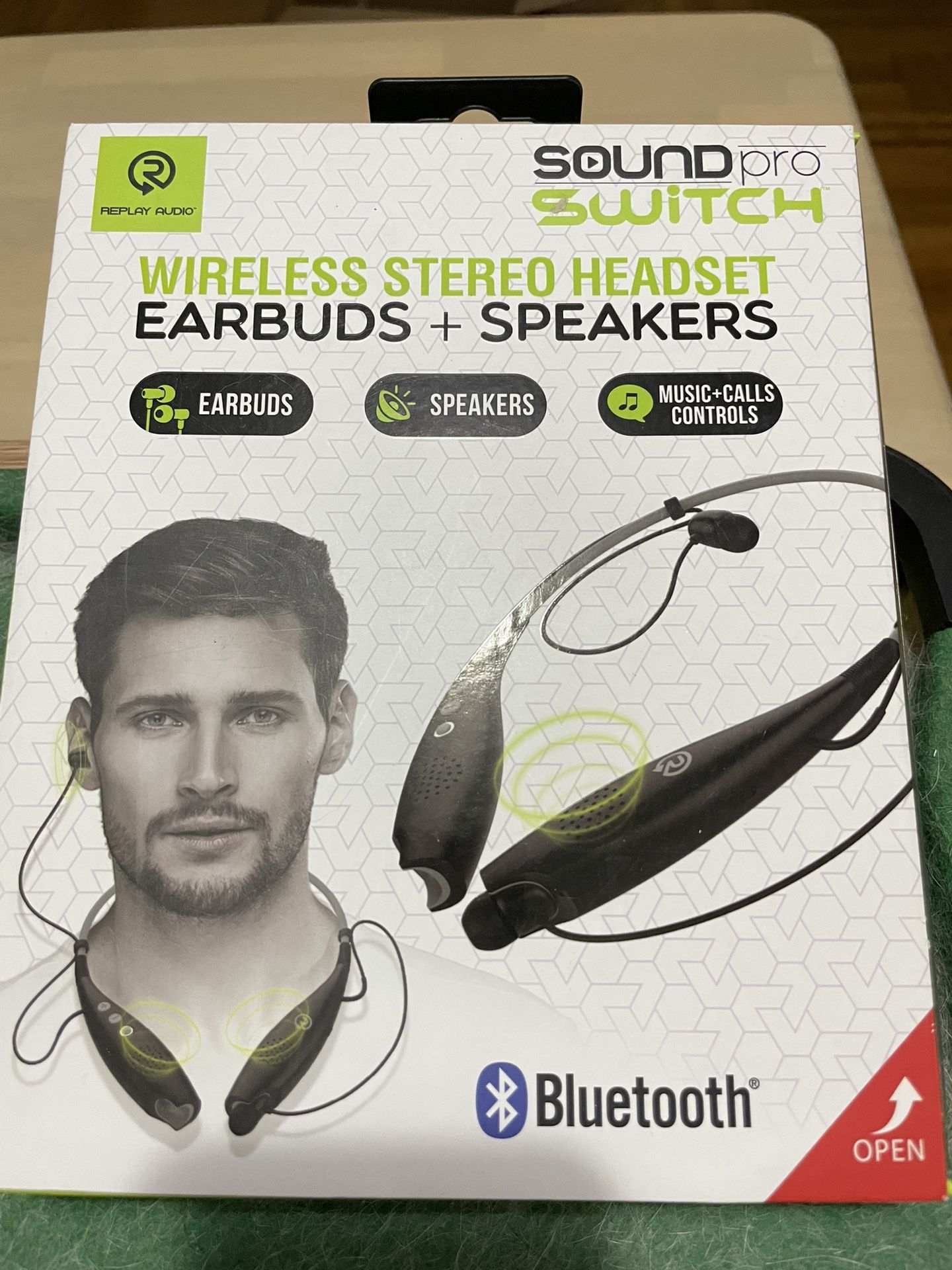 SoundPro Switch Wireless Stereo Headset Earbuds & Speakers