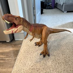 Jurassic Park Tyrannosaurus Rex 41" Battle Damage Roarin' Super Colossal