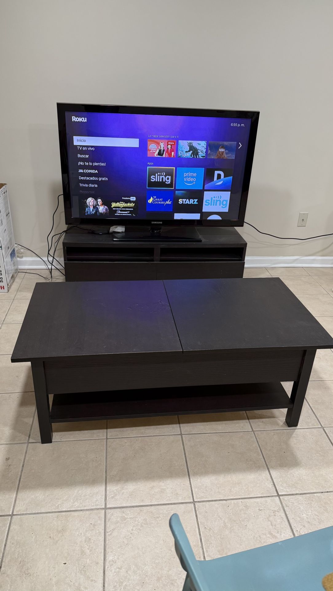 TV Stand and Expandable Coffee Table 