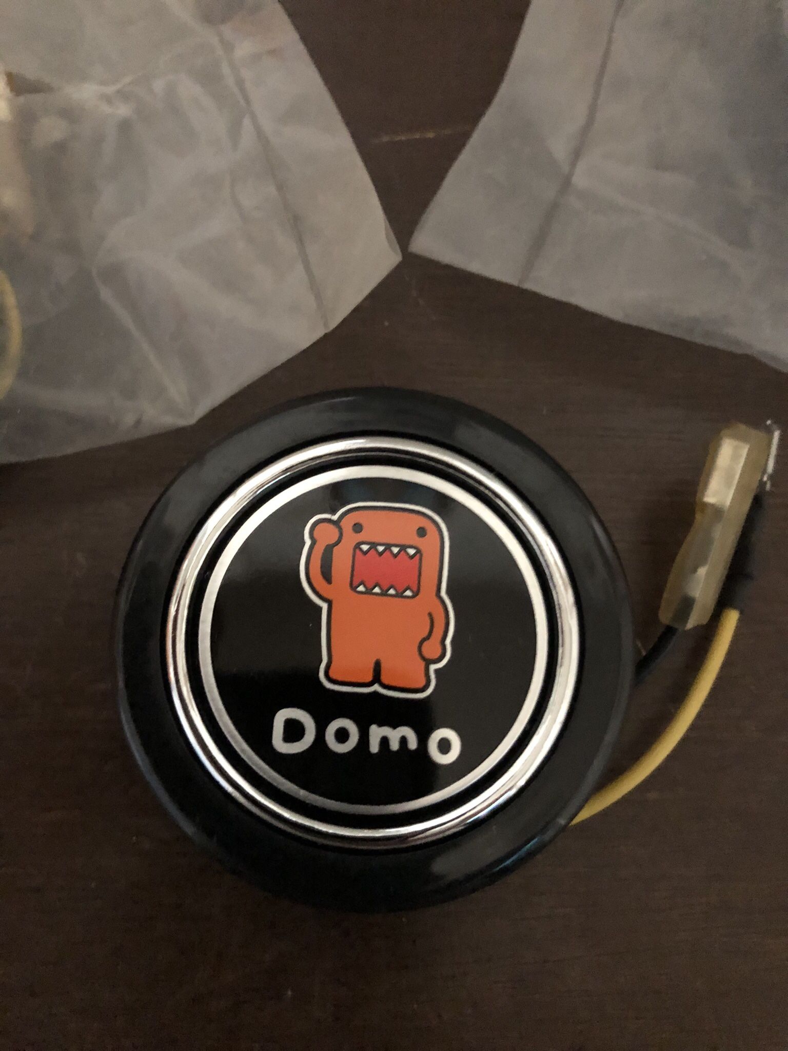 New domo steering wheel horn button only (NO steering wheel included)