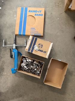 Band-it stainless steel strapping tool and supplies