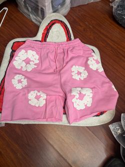 Denim Tears Cotton Wreath Shorts Pink