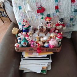 Vintage Glass Christmas Ornaments Variety