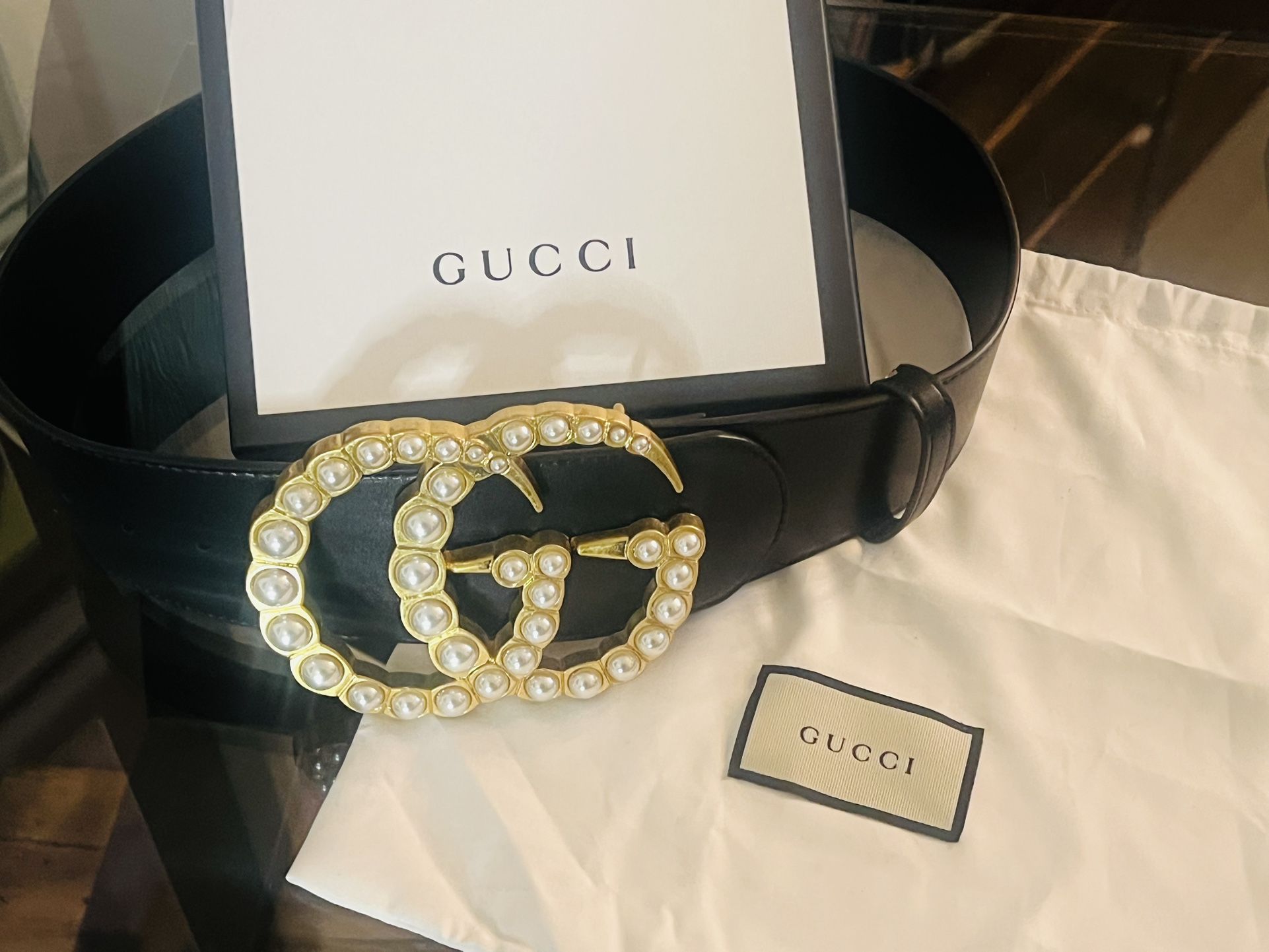 Gucci Pearl Belt