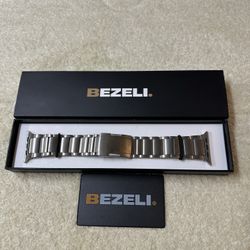 BEZELI Stainless Steel Watch Band For Apple Watch Ultra 44mm