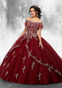 Quinceañera Burgundy Dress Size 8