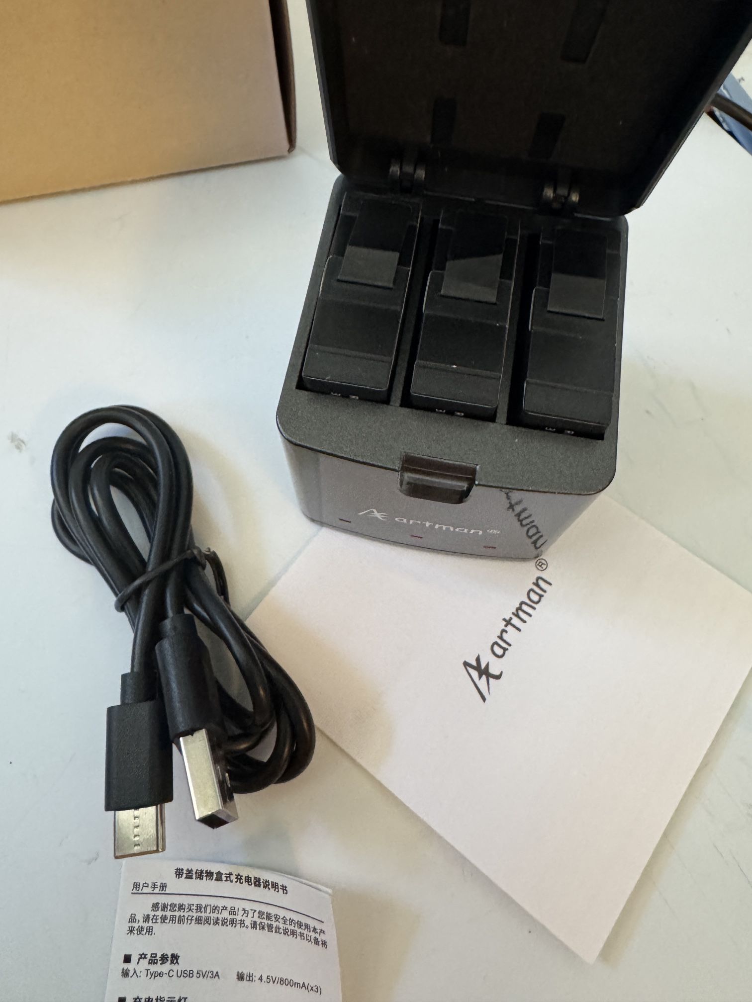 GoPro 13 Charging Case W/ 3 Batteries