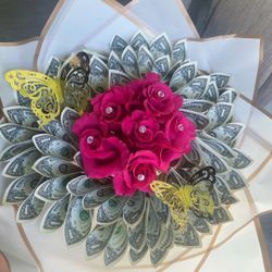 Rose Money Bouquet Gift