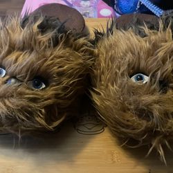 Star Wars Chewbacca Wookie Chewie SLIPPERS Plush ADULT House Shoes Disney