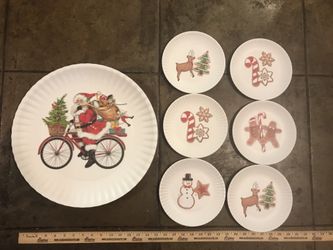 mary lake thompson seven melamine plates