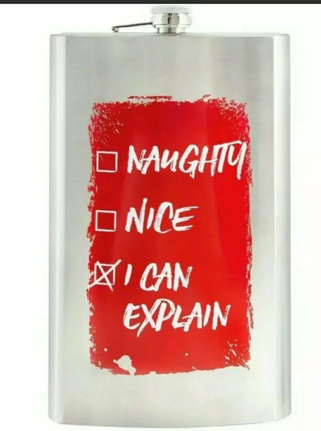 Christmas Gift Canteen naughty, nice, I can explain