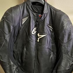 Alpinestars Leather Jacket With Pads
