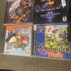 PC Game Bundle - Zoo Tycoon 2, StarCraft II, Rugrats, MindTwister Math 