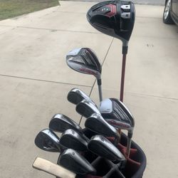 MENS TaylorMade R15, RAC Complete Golf Club Set RH Woods Irons Hybrid (No Bag)