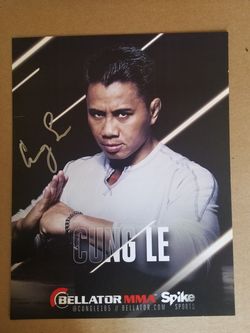 Bellator Cung Le 8×10 autograph